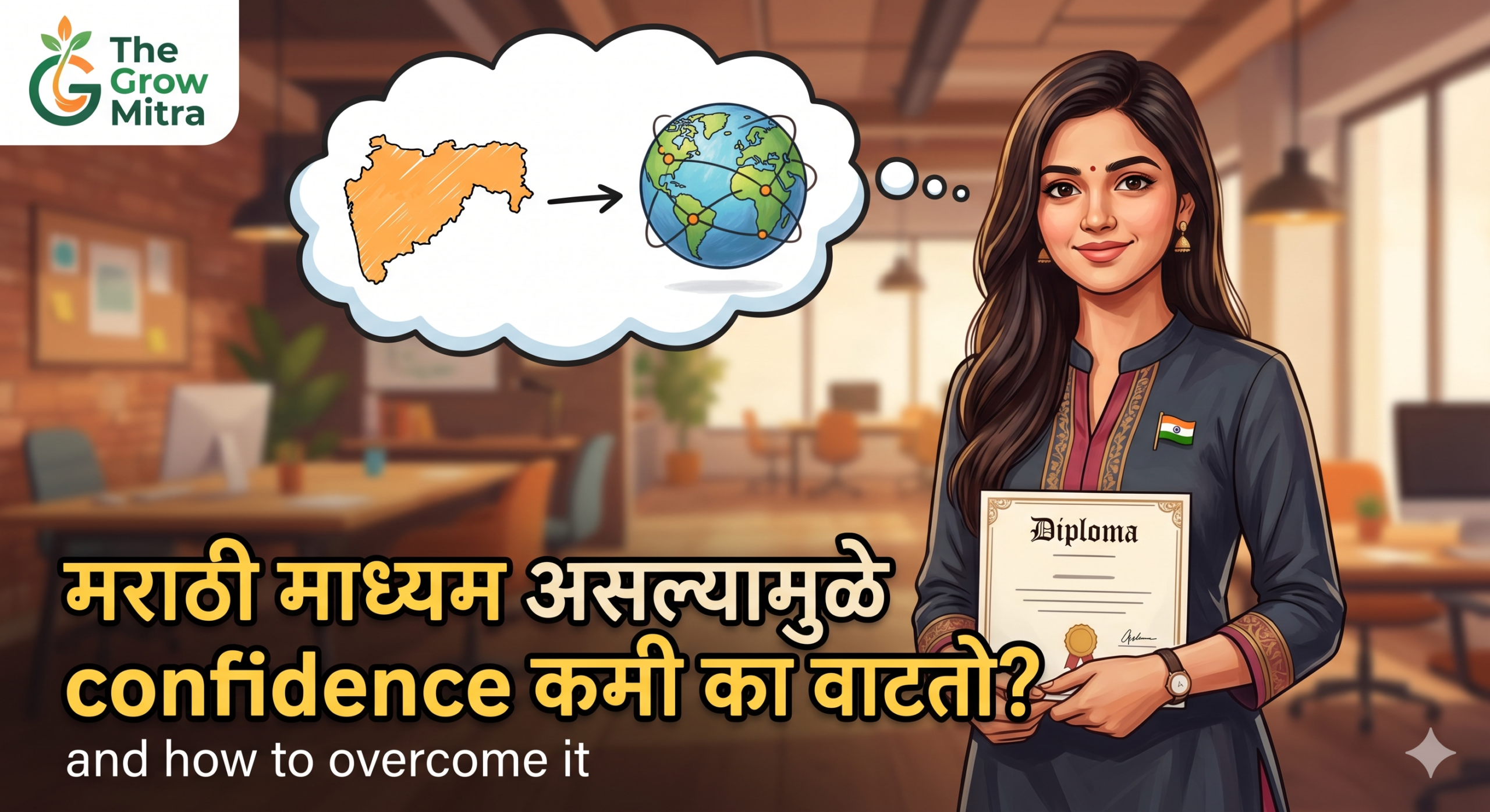 मराठी माध्यम असल्यामुळे कॉन्फिडन्स (Confidence) कमी का वाटतो? आणि त्यावर मात कशी करावी ?
